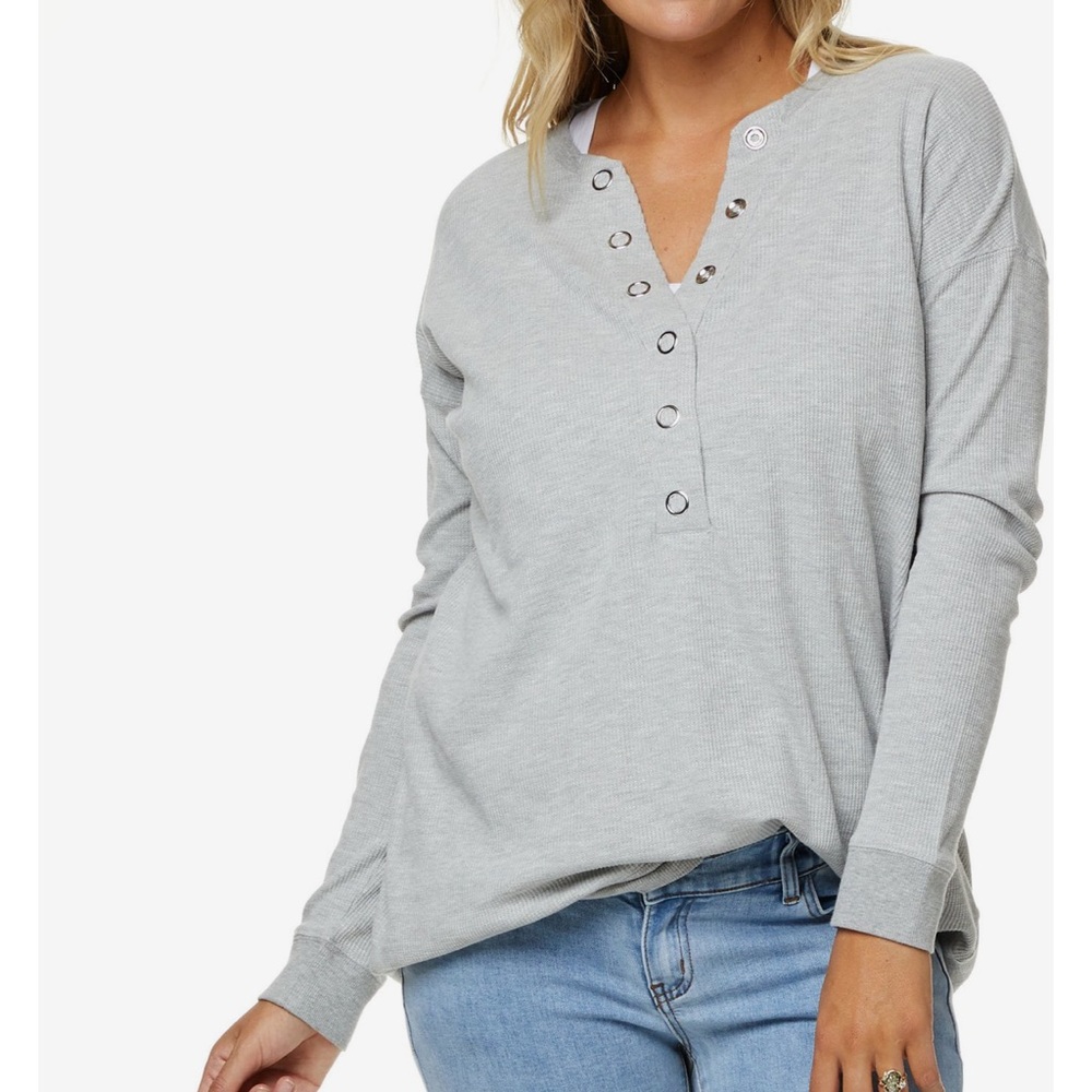 Bae the Label Waffle Nursing Shirt